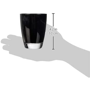 Acquista online N. 2 HAPPY glass glasses Black water 30 cl Excelsa